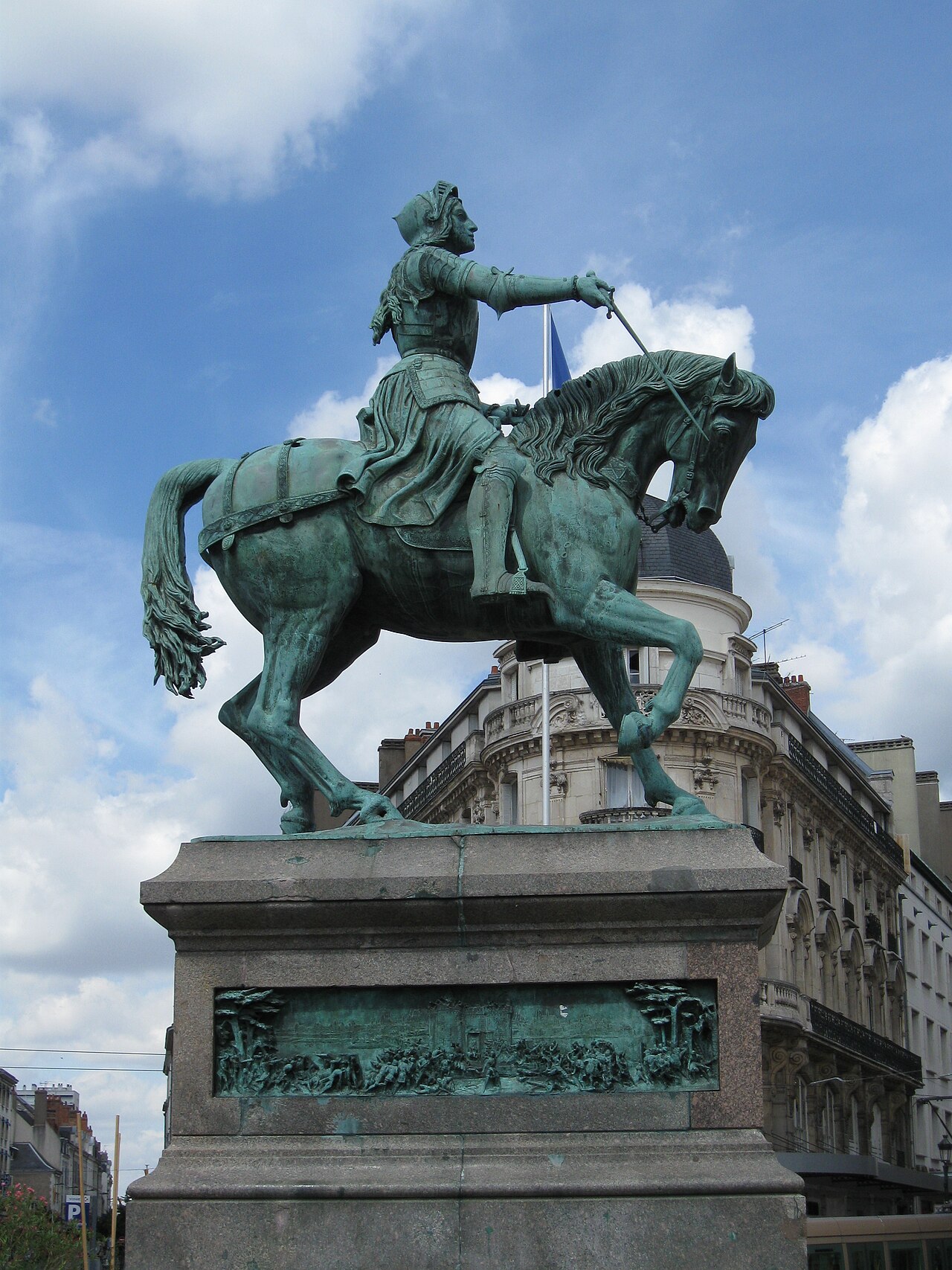 equestrian statue of Joan of Arc by Denis Foyatier