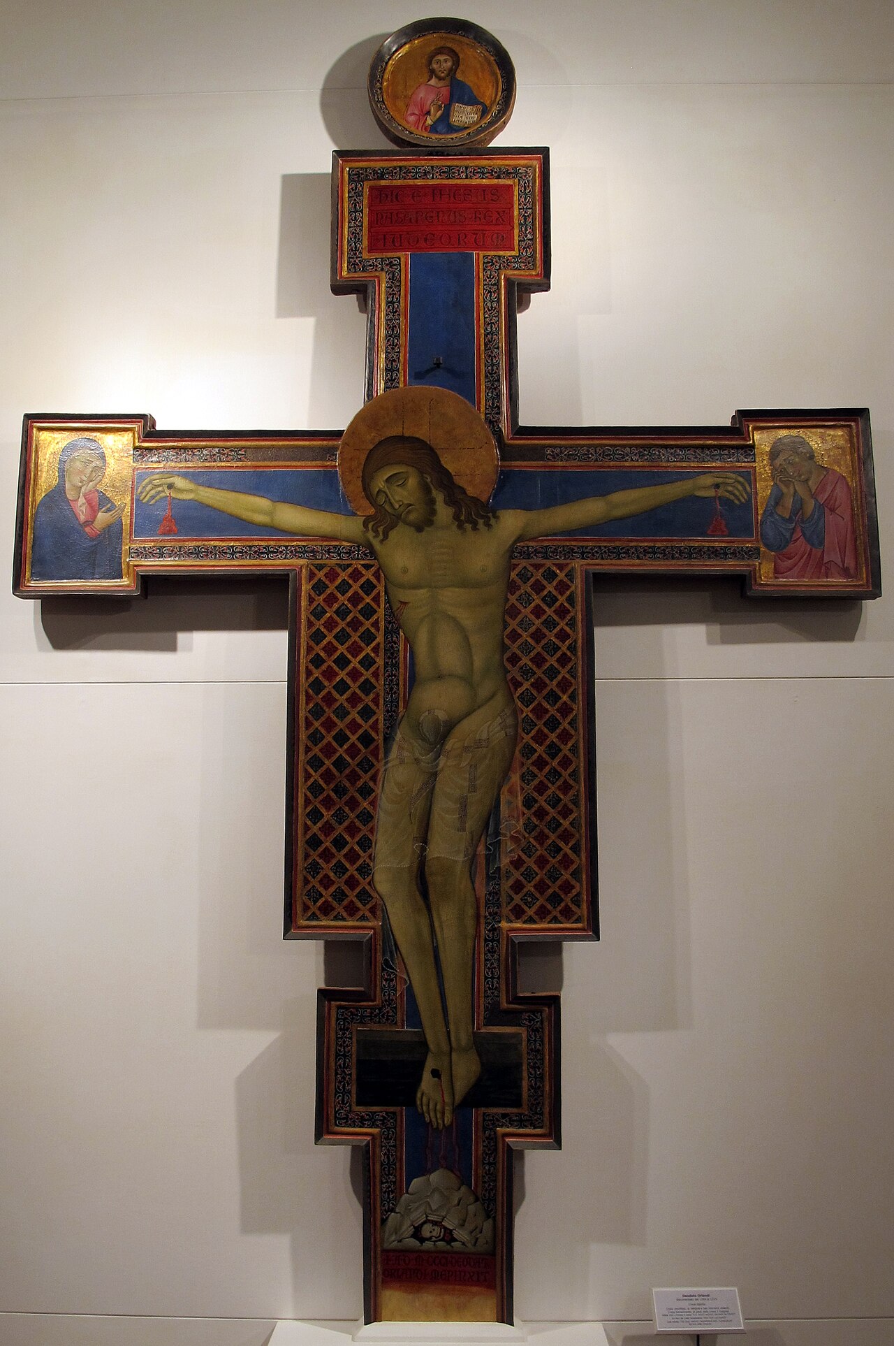 Painted crucifix by Deodato Orlandi