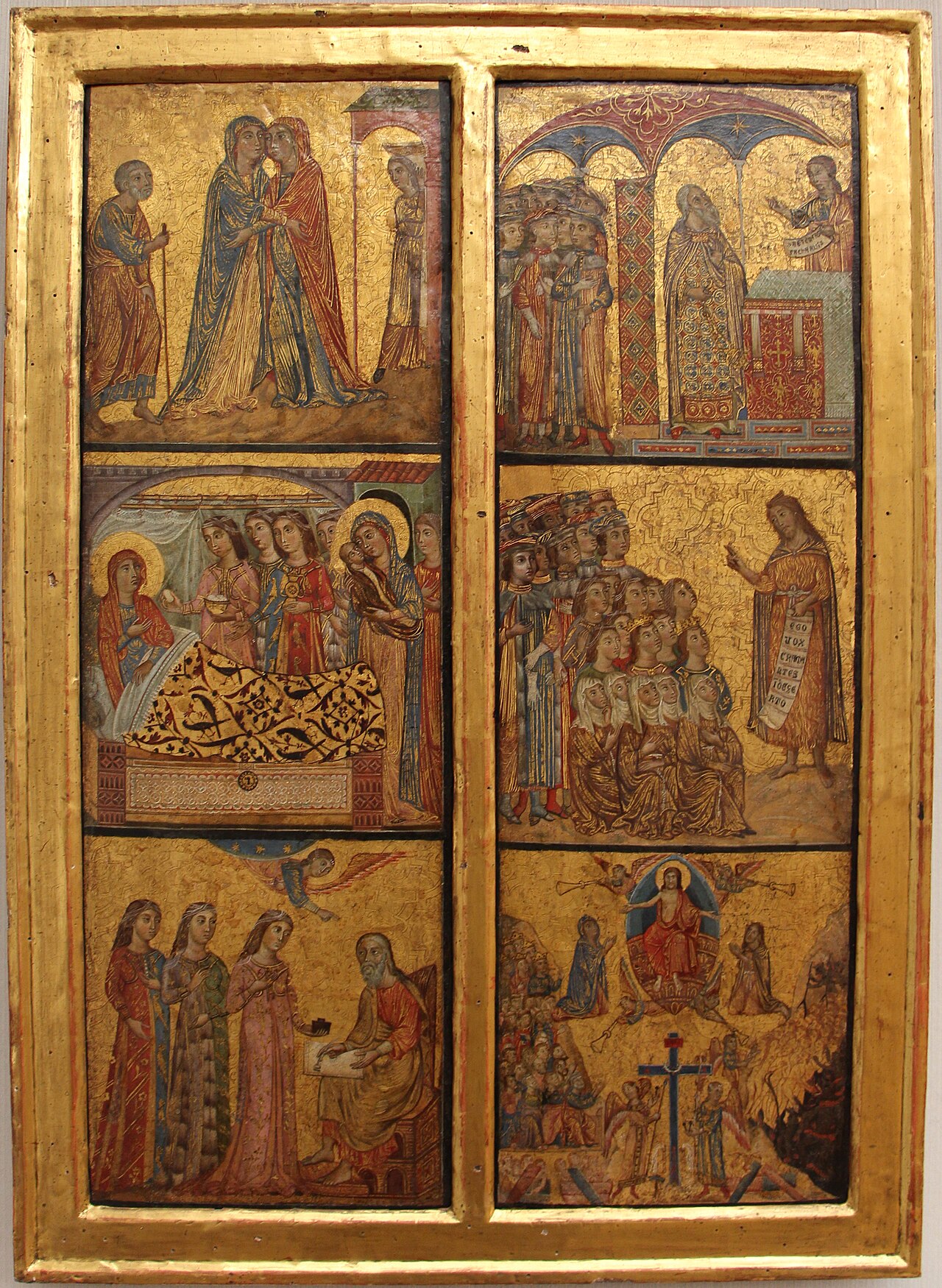 Triptych: Six Scenes from the Life of John the Baptist (Two Wings) by Deodato Orlandi