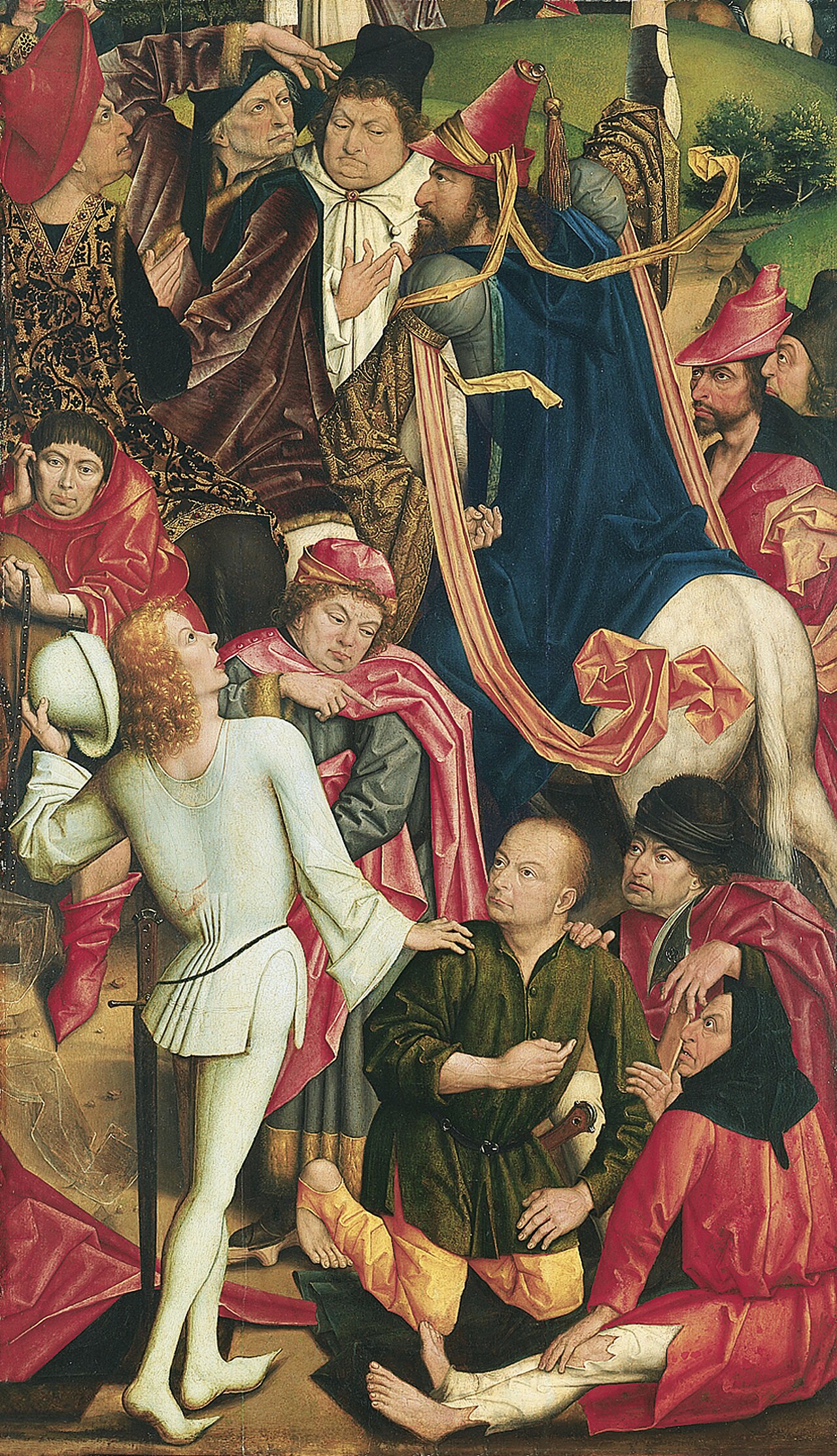 Knights and Soldiers playing Dice for Christ's Robe by Derick Baegert