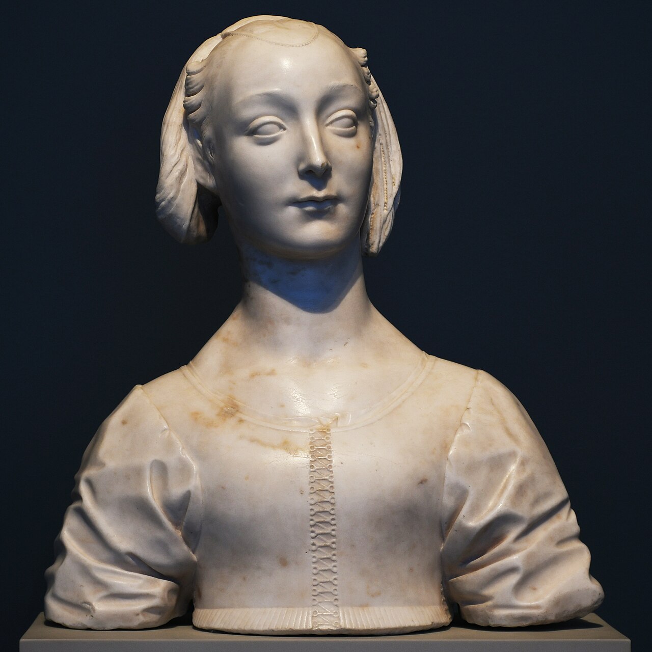bust of Marietta Strozzi by Desiderio da Settignano