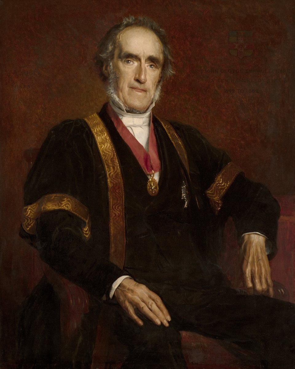 Sir John George Shaw Lefevre (1797–1879), Half-Length (Vice-Chancellor of the University of London, 1842–1862) by Désiré François Laugée