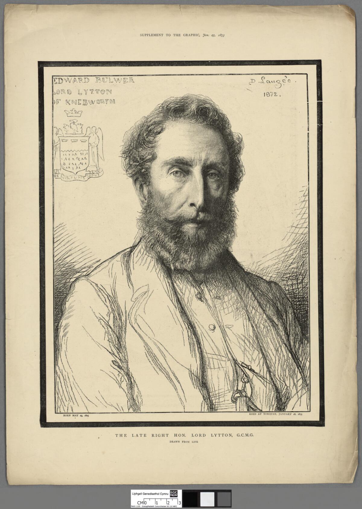 The late Right Hon. Lord Lytton, G.C.M.G by Désiré François Laugée
