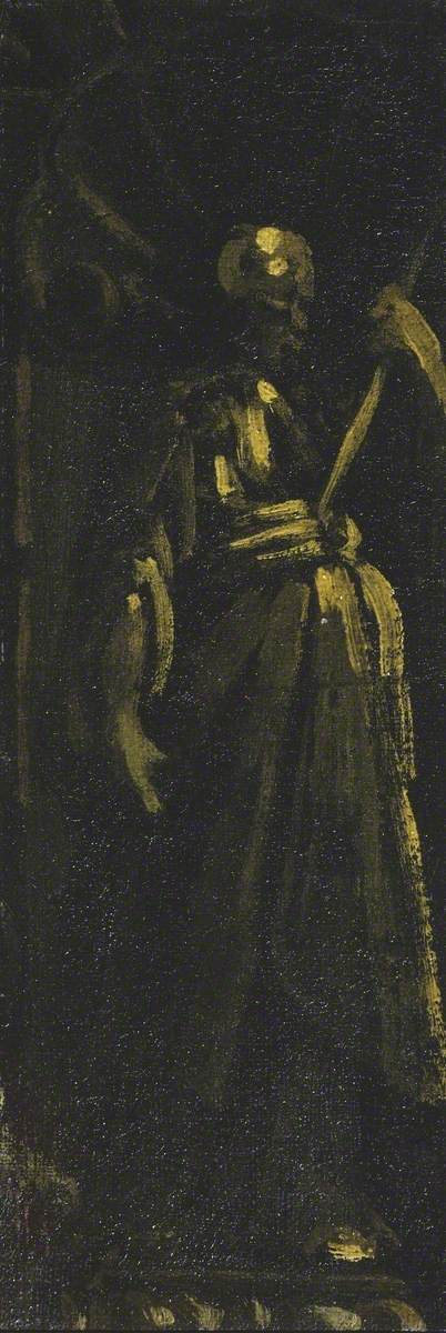 Saint Standing in a Niche (fragment) by Didier Barra