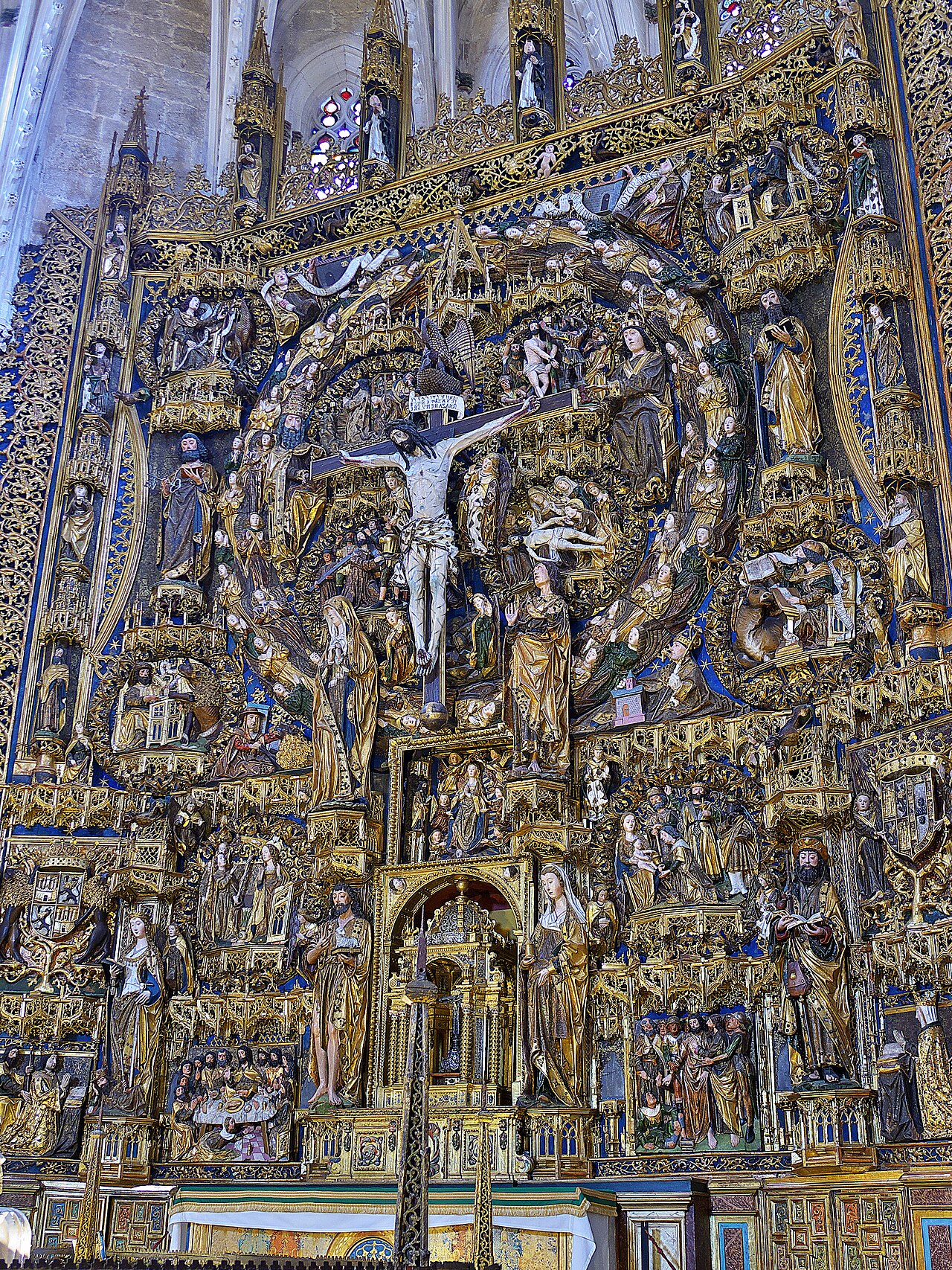 Main altarpiece of the Cartuja de Miraflores (Burgos) by Diego de la Cruz