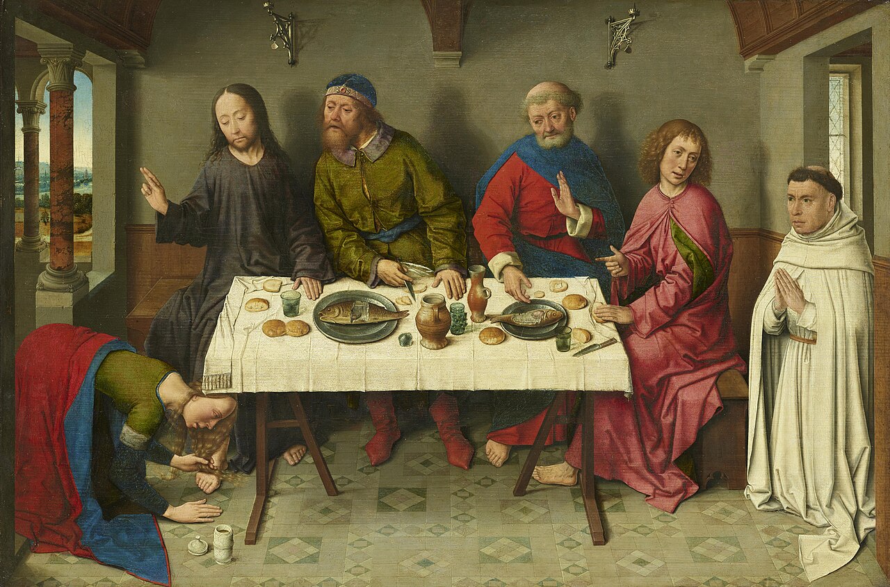 Christ in the house of the Pharisee Simon by Dieric Bouts