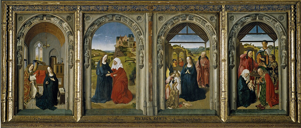 Triptych with Scenes from the Life of the Virgin by Dieric Bouts