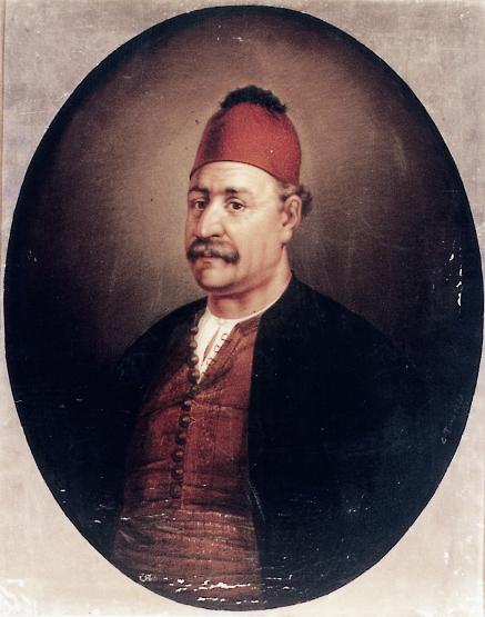 Portrait of Andreas Miaoulis by Dionysios Tsokos