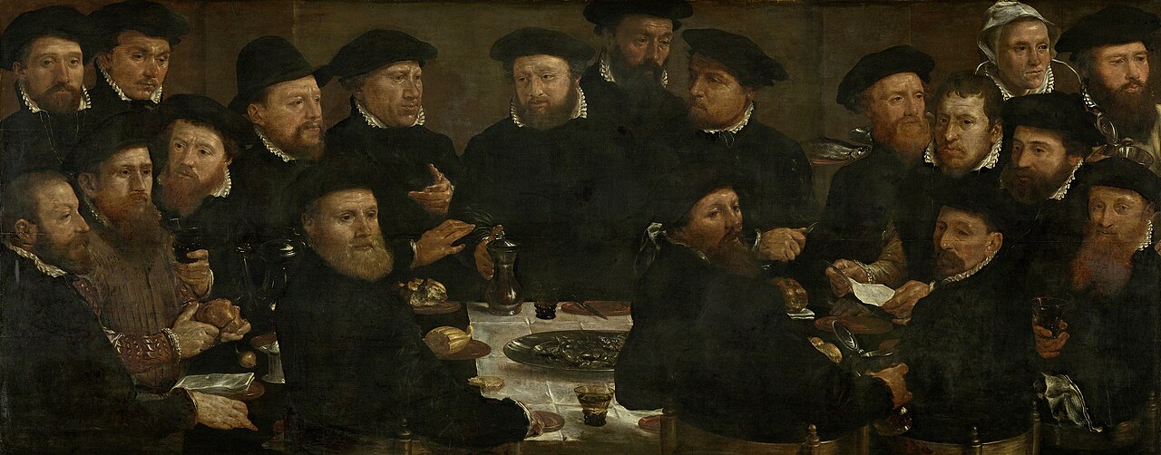 Meal of the Amsterdam militia by Dirck Barendsz.