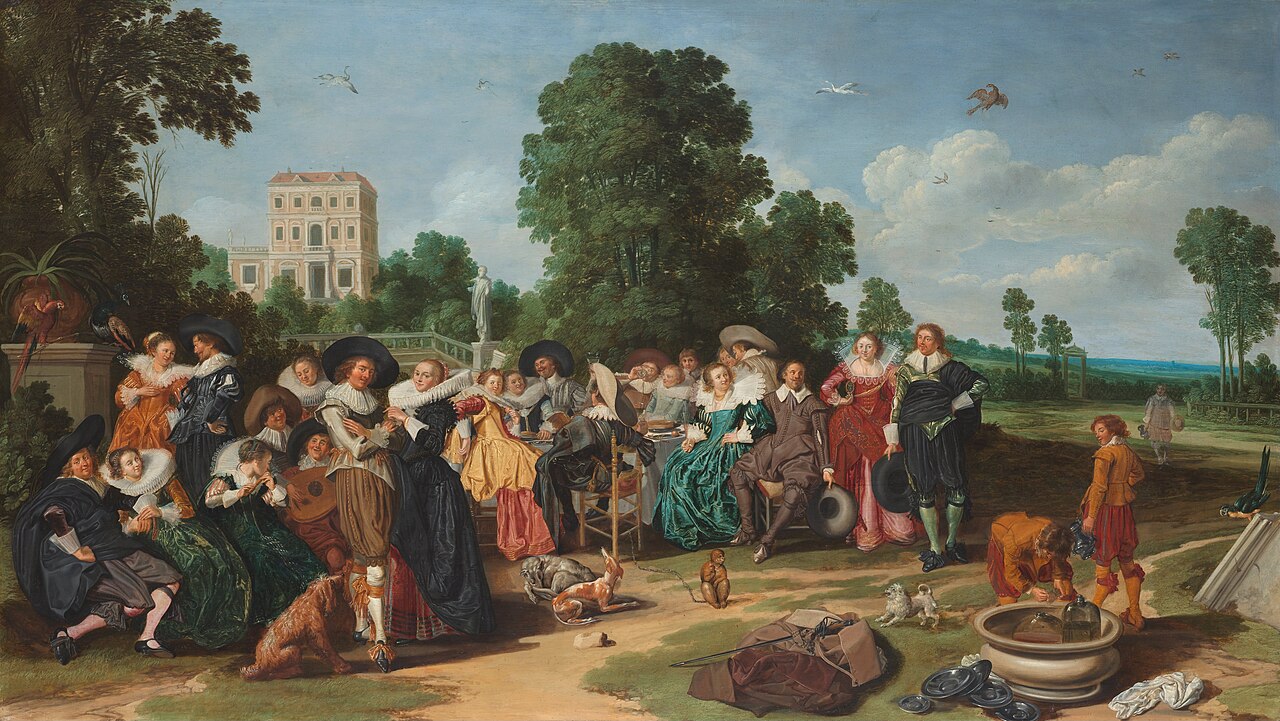 The Fête champêtre by Dirck Hals