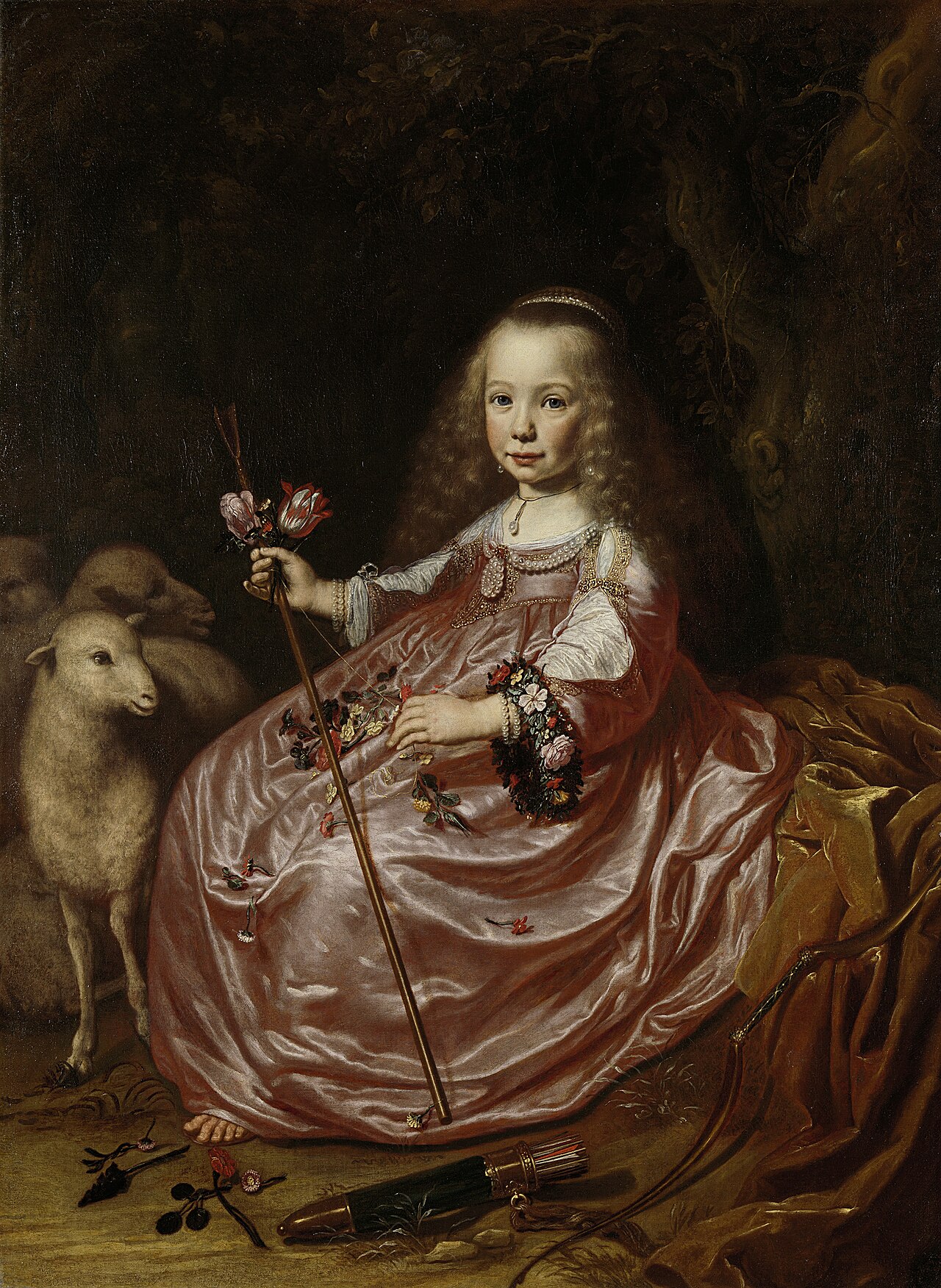 Clara Alewijn (1635-74). Daughter of Abraham Alewijn and Geertruid Hooftman by Dirck van Santvoort