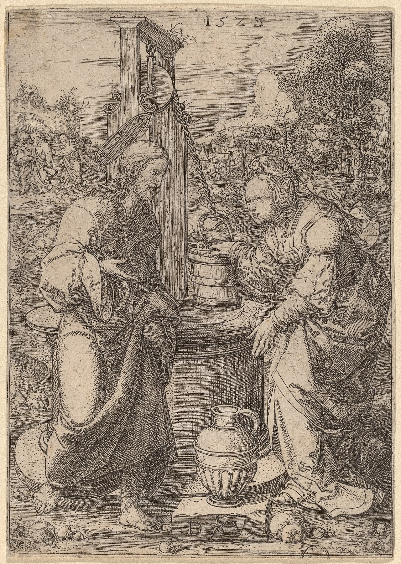 Christ and the Woman of Samaria by Dirck Vellert