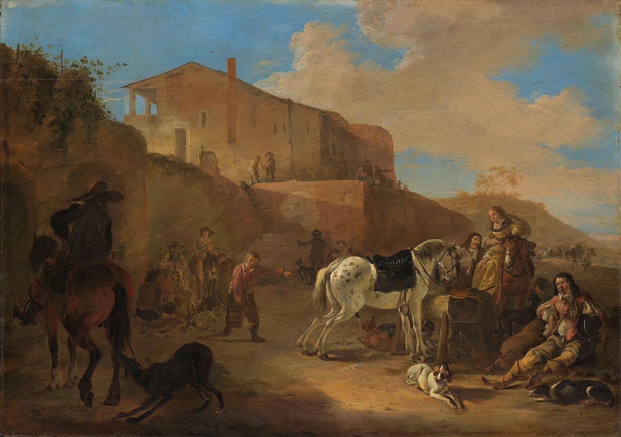 The hunting party by Dirk Stoop