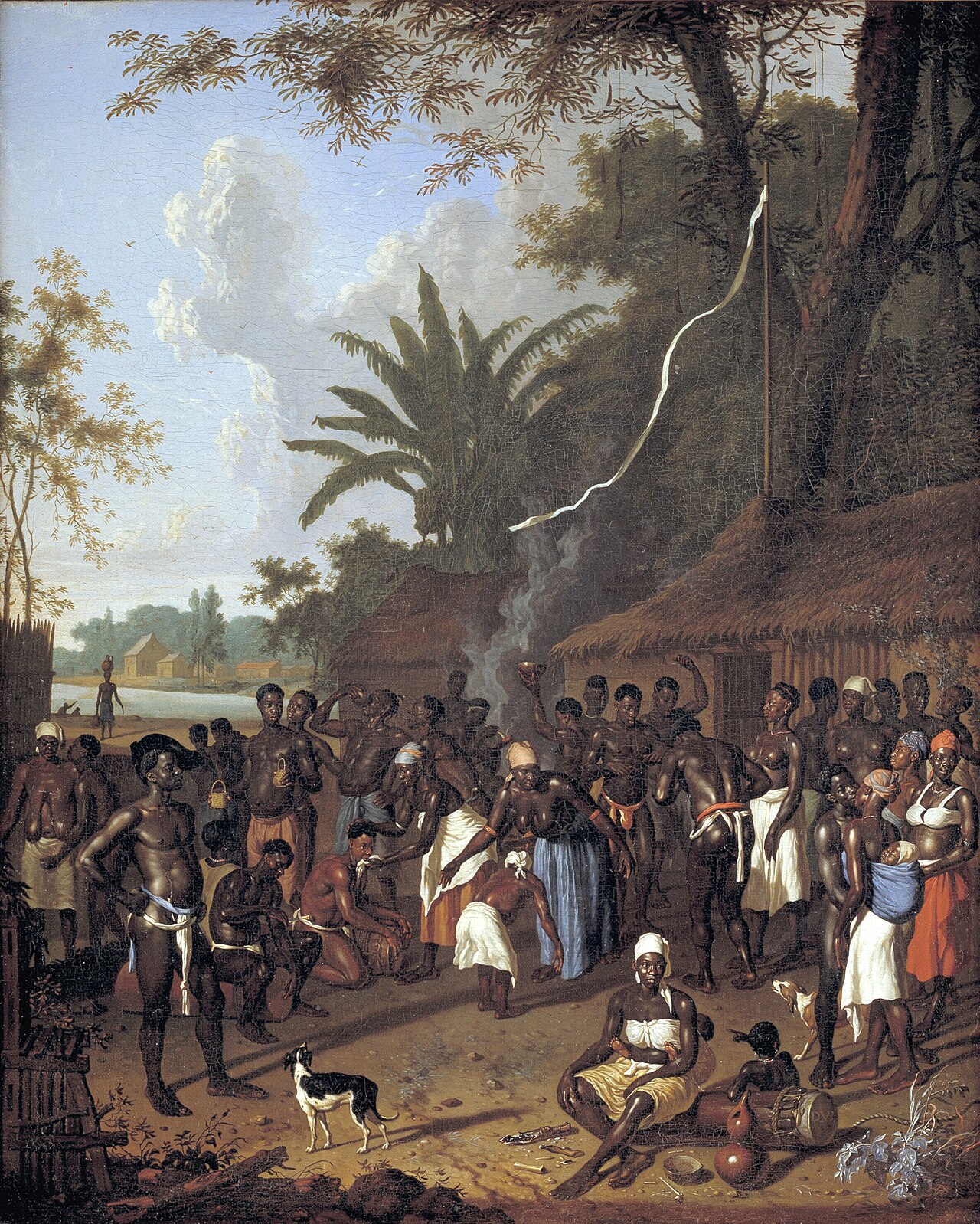 Slave "Play" on a Sugar Plantation in Surinam by Dirk Valkenburg