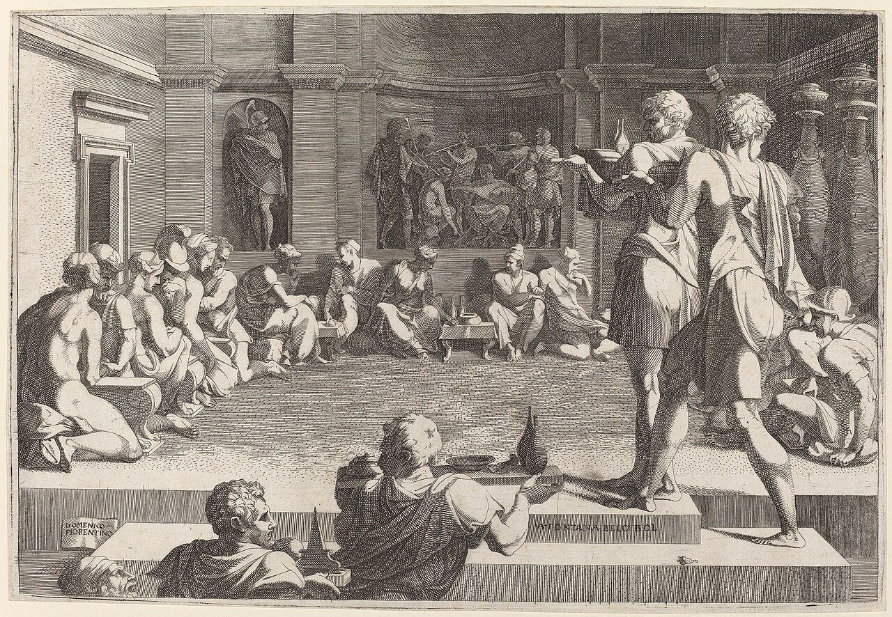The Banquet of Alexander the Great by Domenico del Barbiere