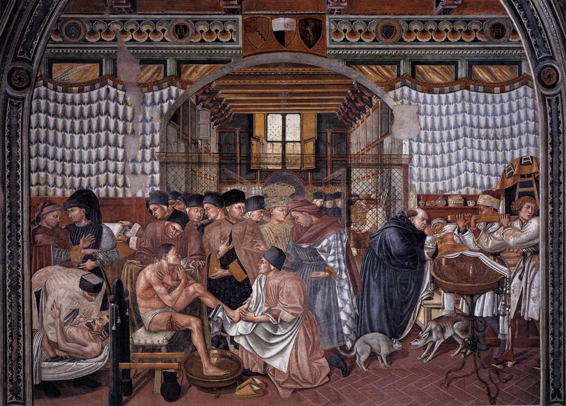 Care of the Sick by Domenico di Bartolo