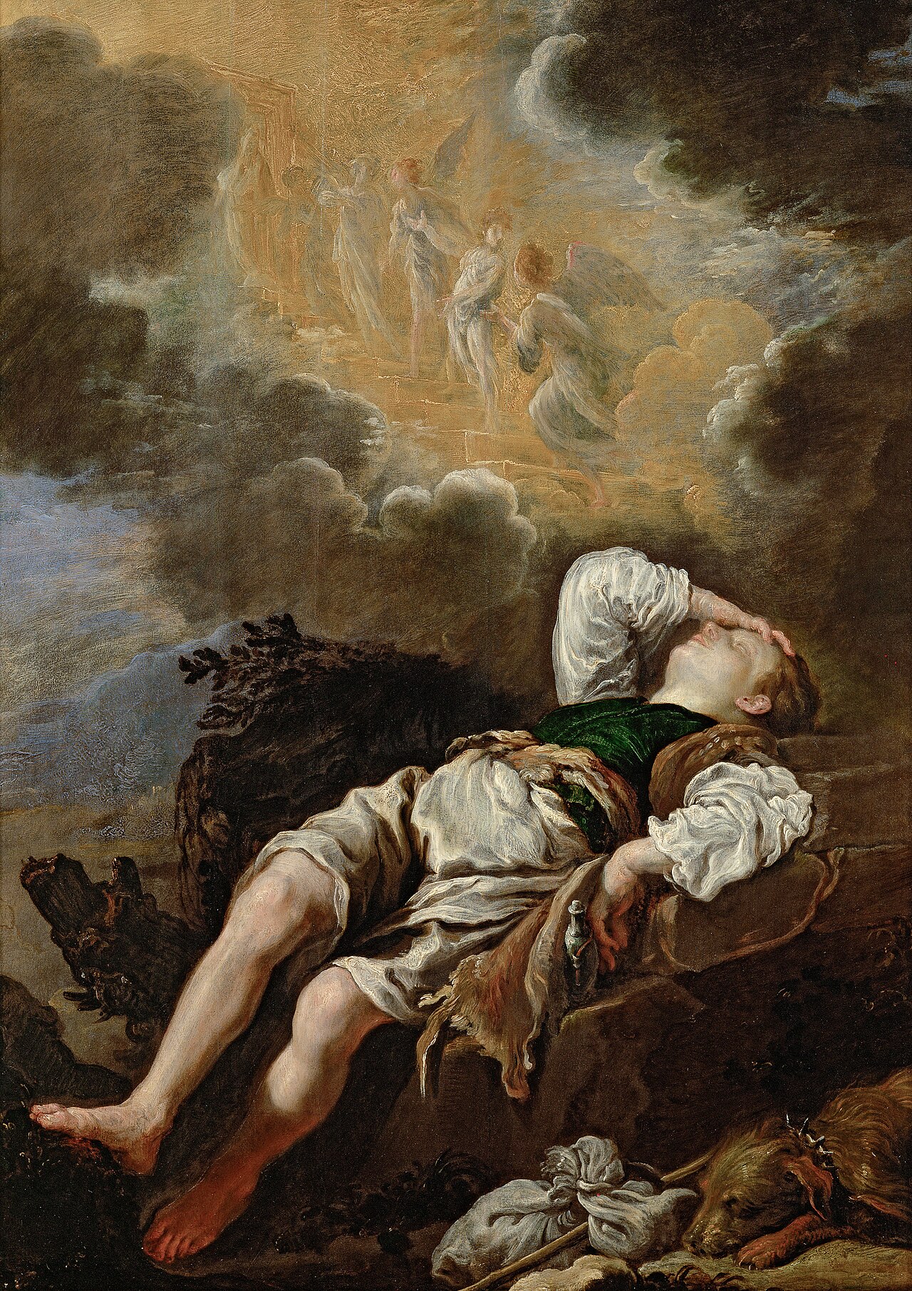 Jacob's dream of the ladder to heaven by Domenico Fetti