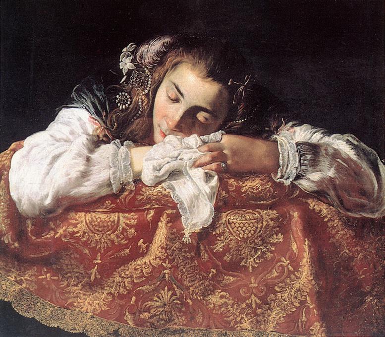 Sleeping Girl by Domenico Fetti