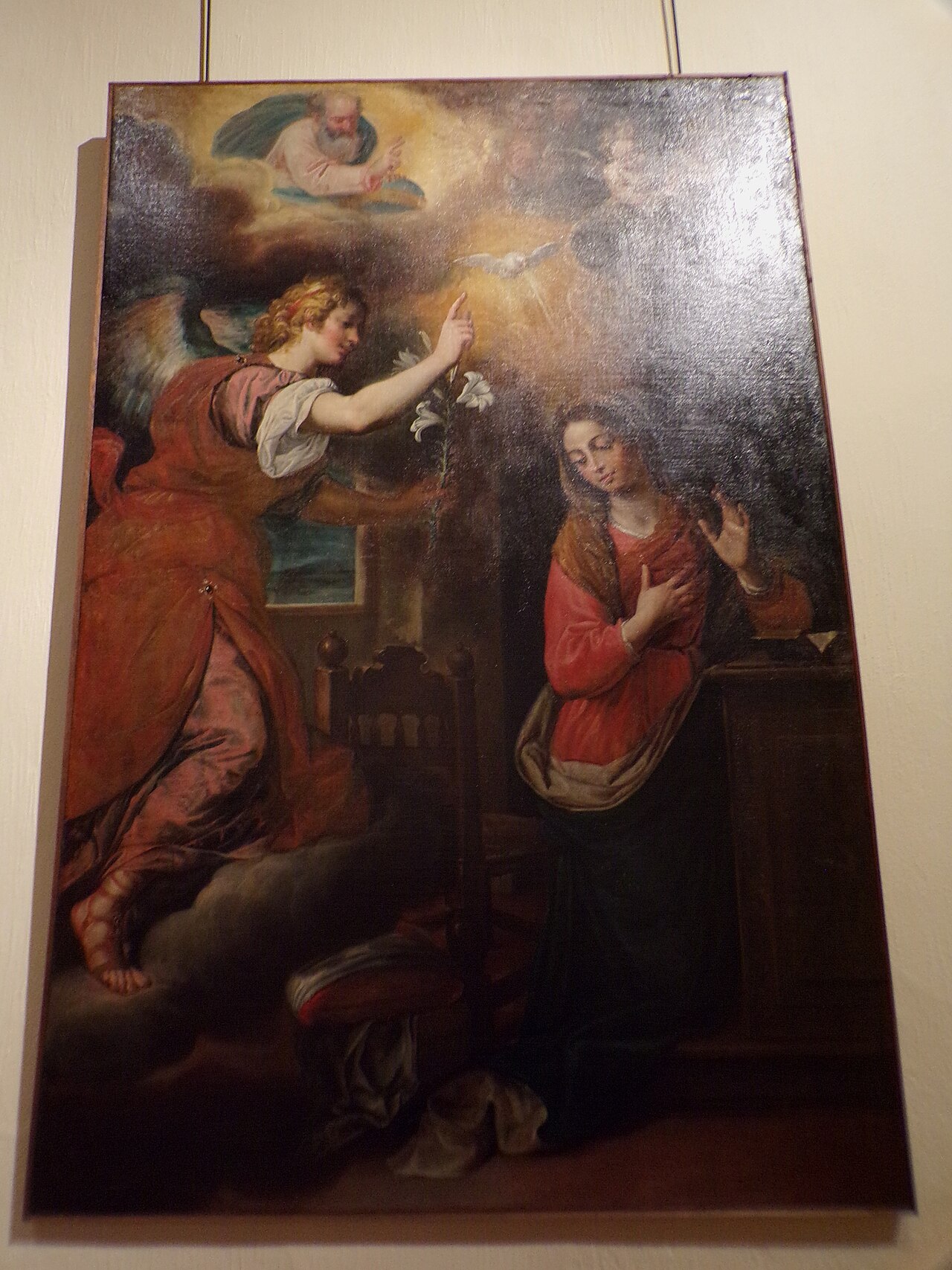 Annunciation by Domenico Fiasella