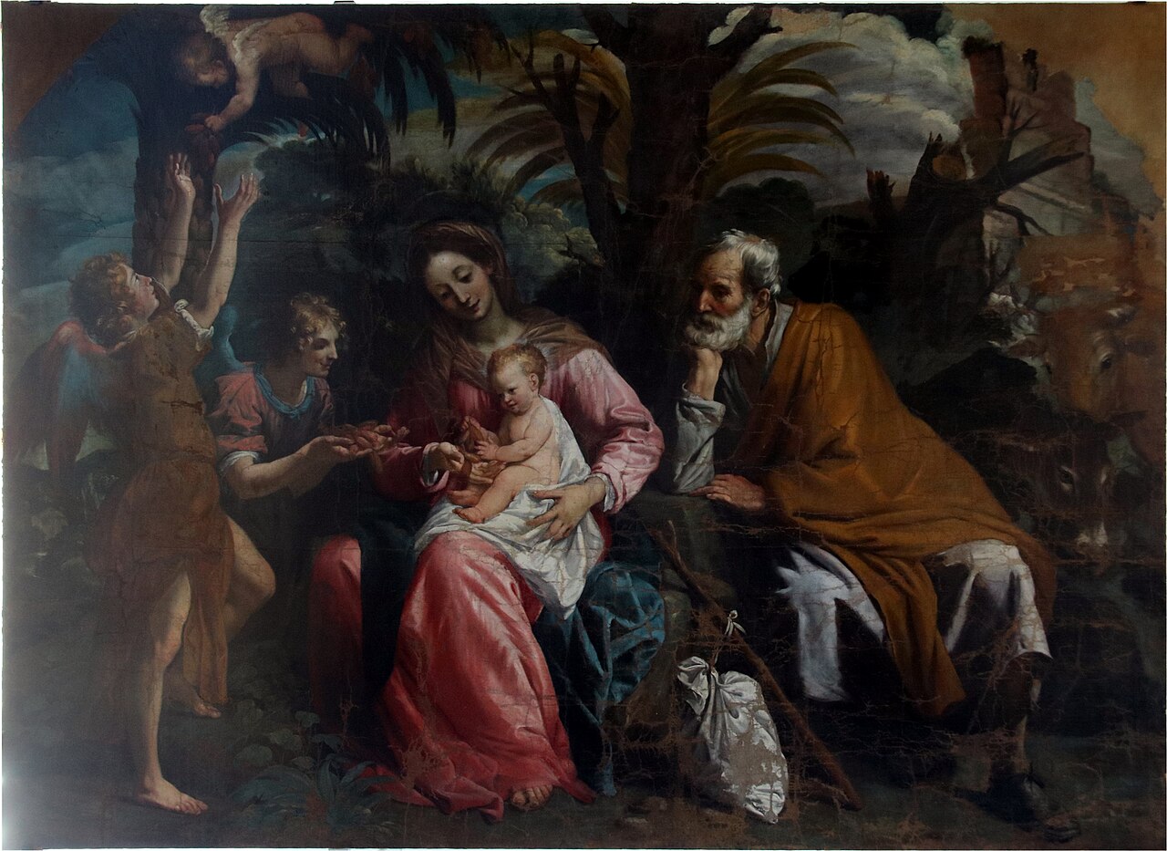 Riposo nella fuga in Egitto by Domenico Fiasella