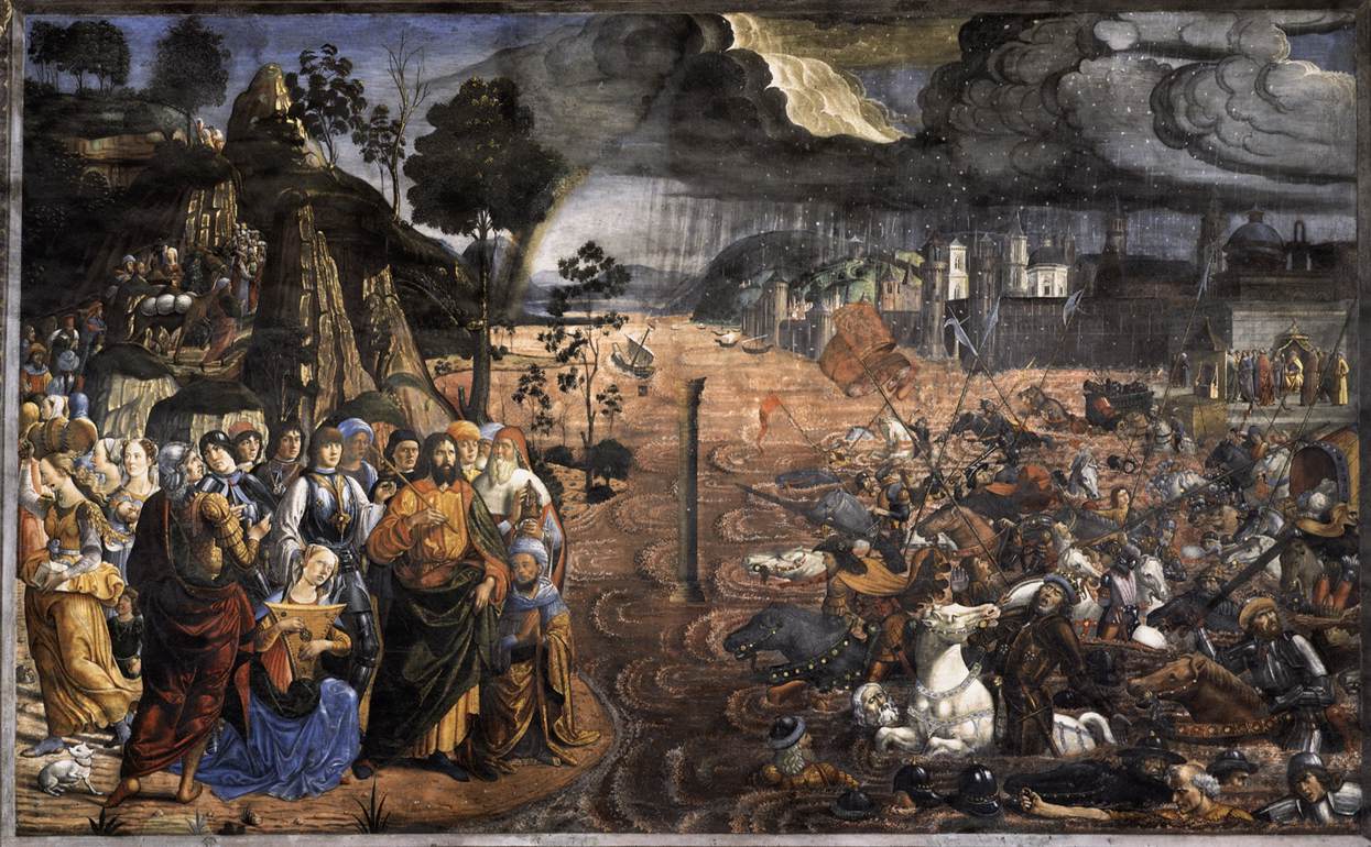 The Crossing of the Red Sea by Domenico Ghirlandaio
