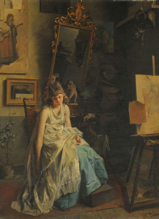 The model by Domenico Induno