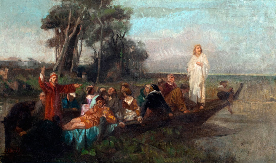 The boat of life by Domenico Morelli