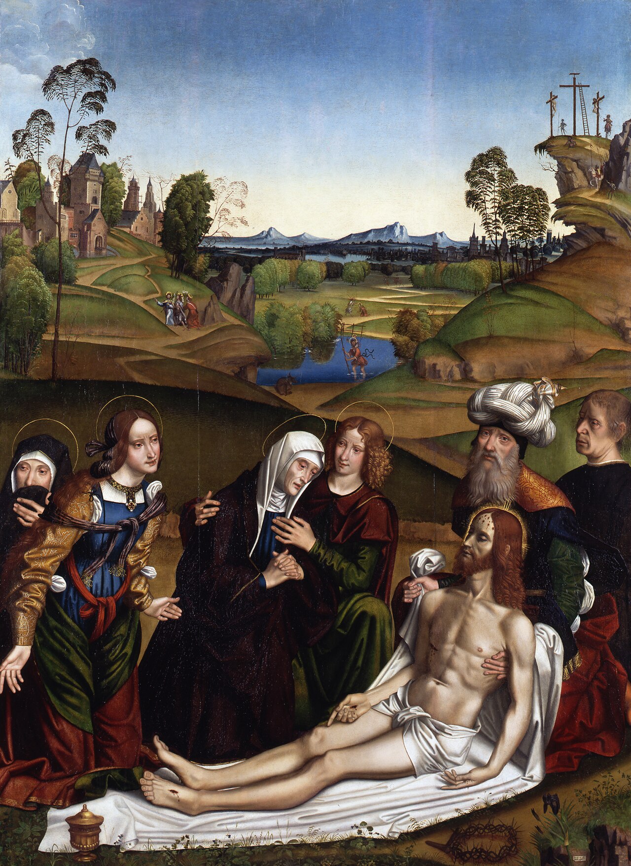 The Lamentation of Christ with a Donor by Domenico Panetti