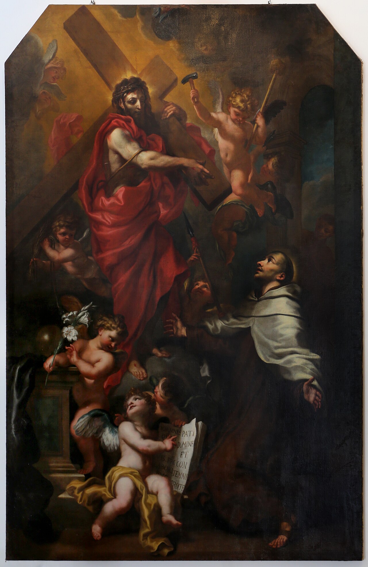 Christ appears to Juan de la Cruz by Domenico Piola