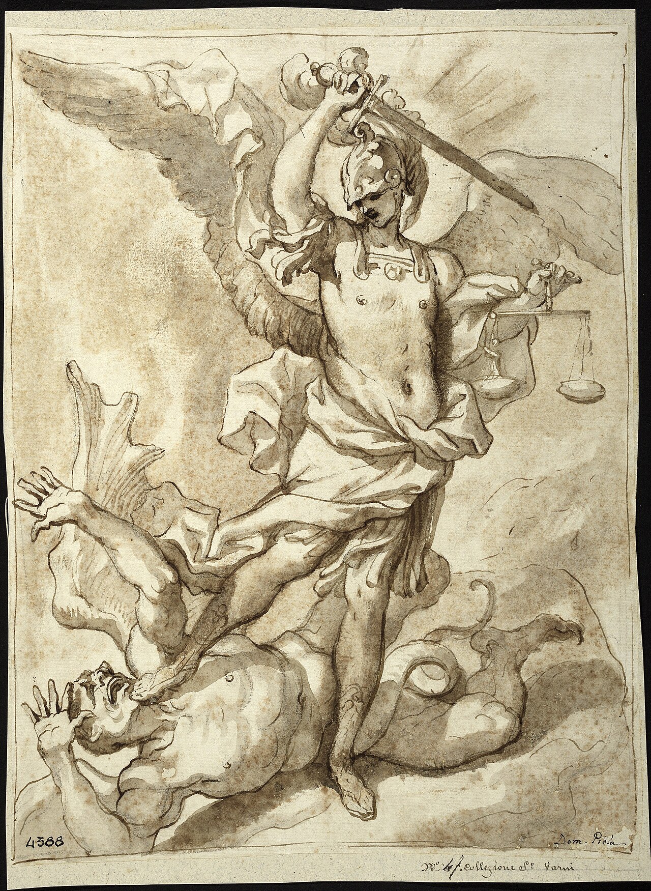 Saint Michael the Archangel by Domenico Piola