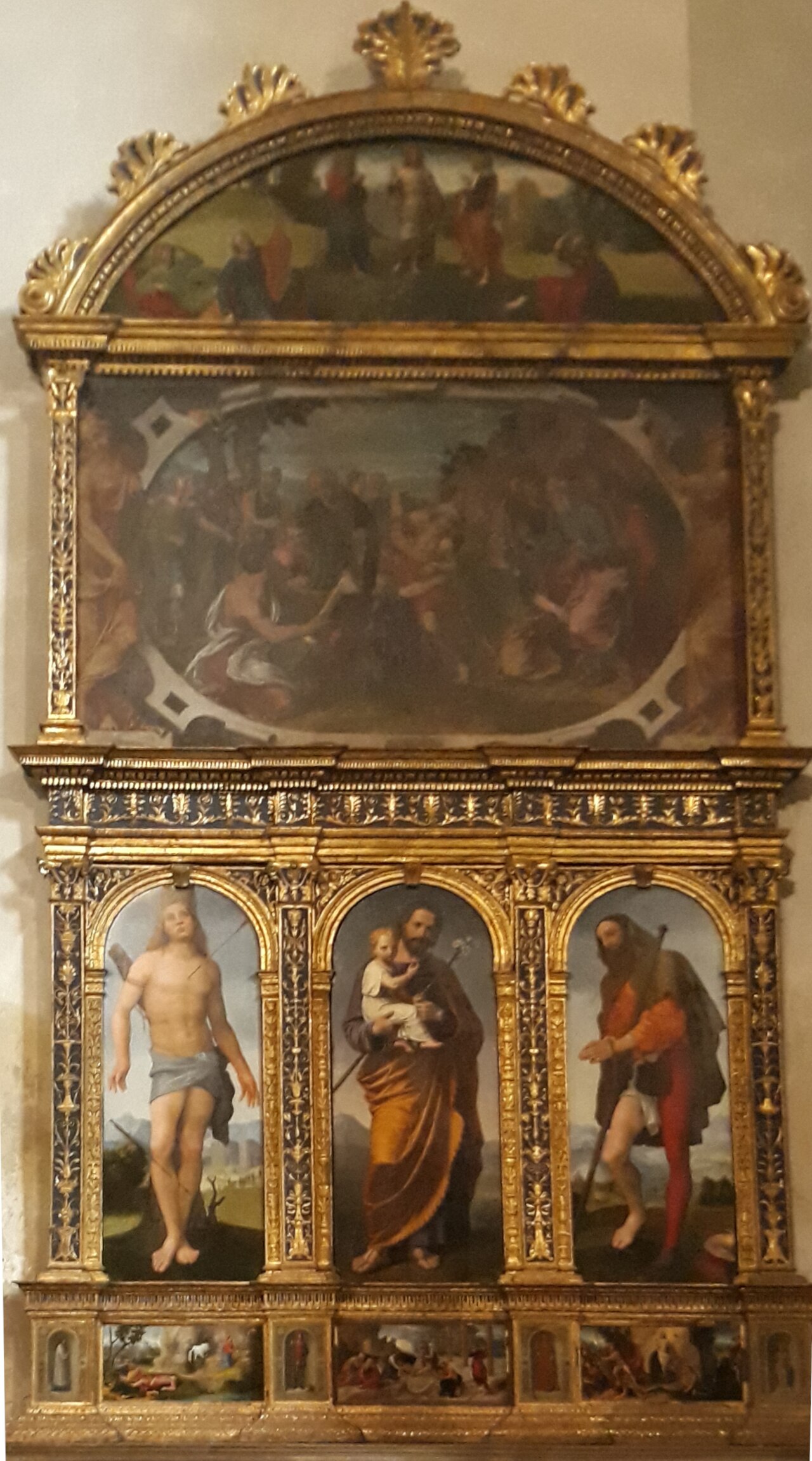 Polyptych of the San Giorgio in Braida by Domenico Riccio