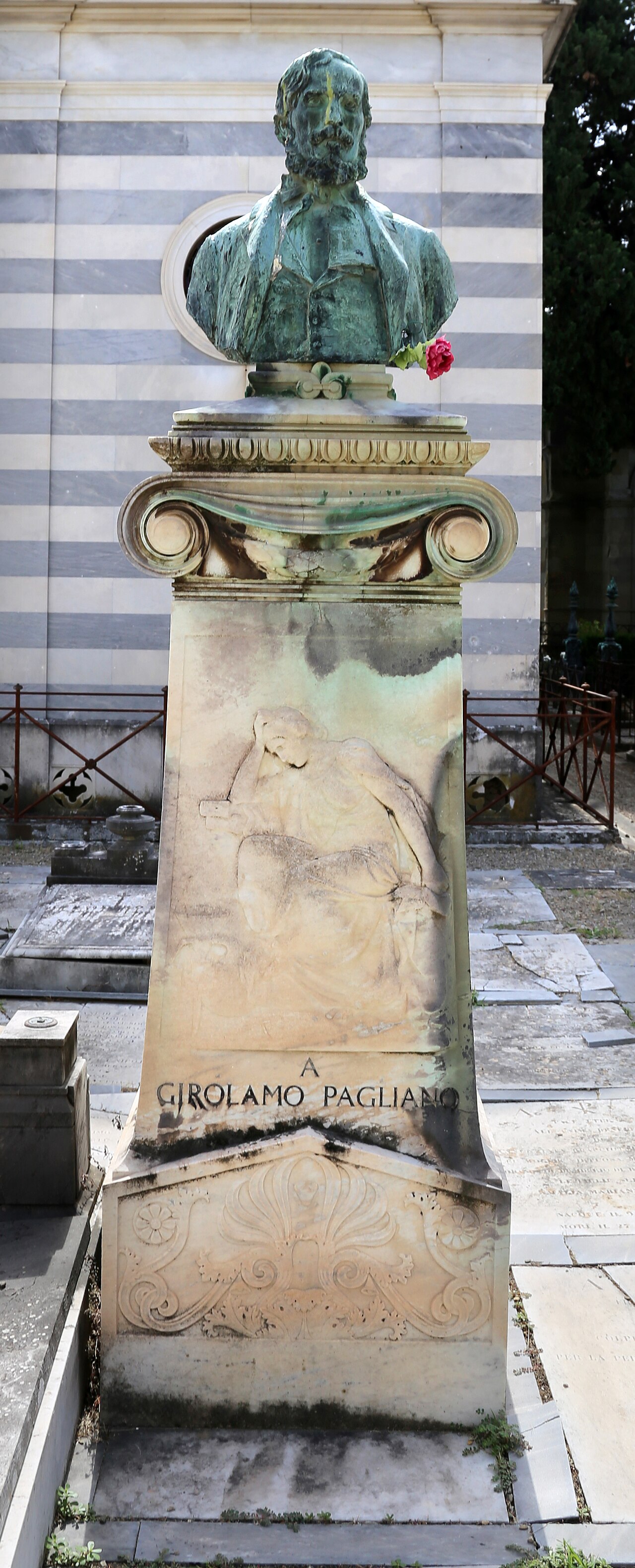 Funerary monument to Girolamo Pagliano by Domenico Trentacoste