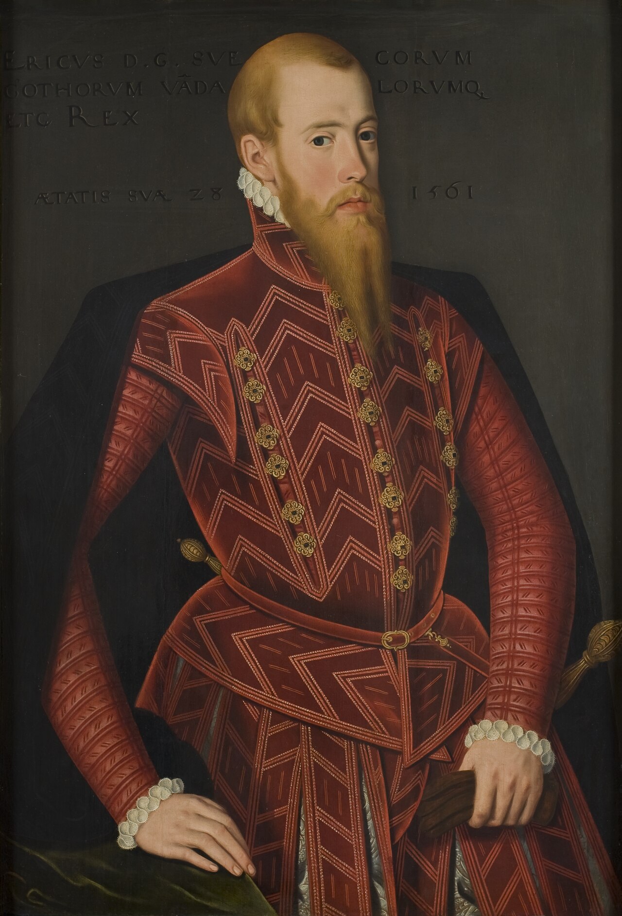 Erik XIV king of Sweden 1533-1577 by Domenicus Verwilt