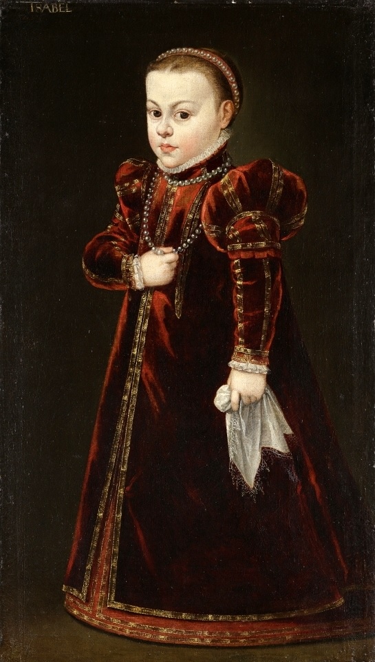 Portrait of Princess Isabella Vasa (1564-1566). by Domenicus Verwilt