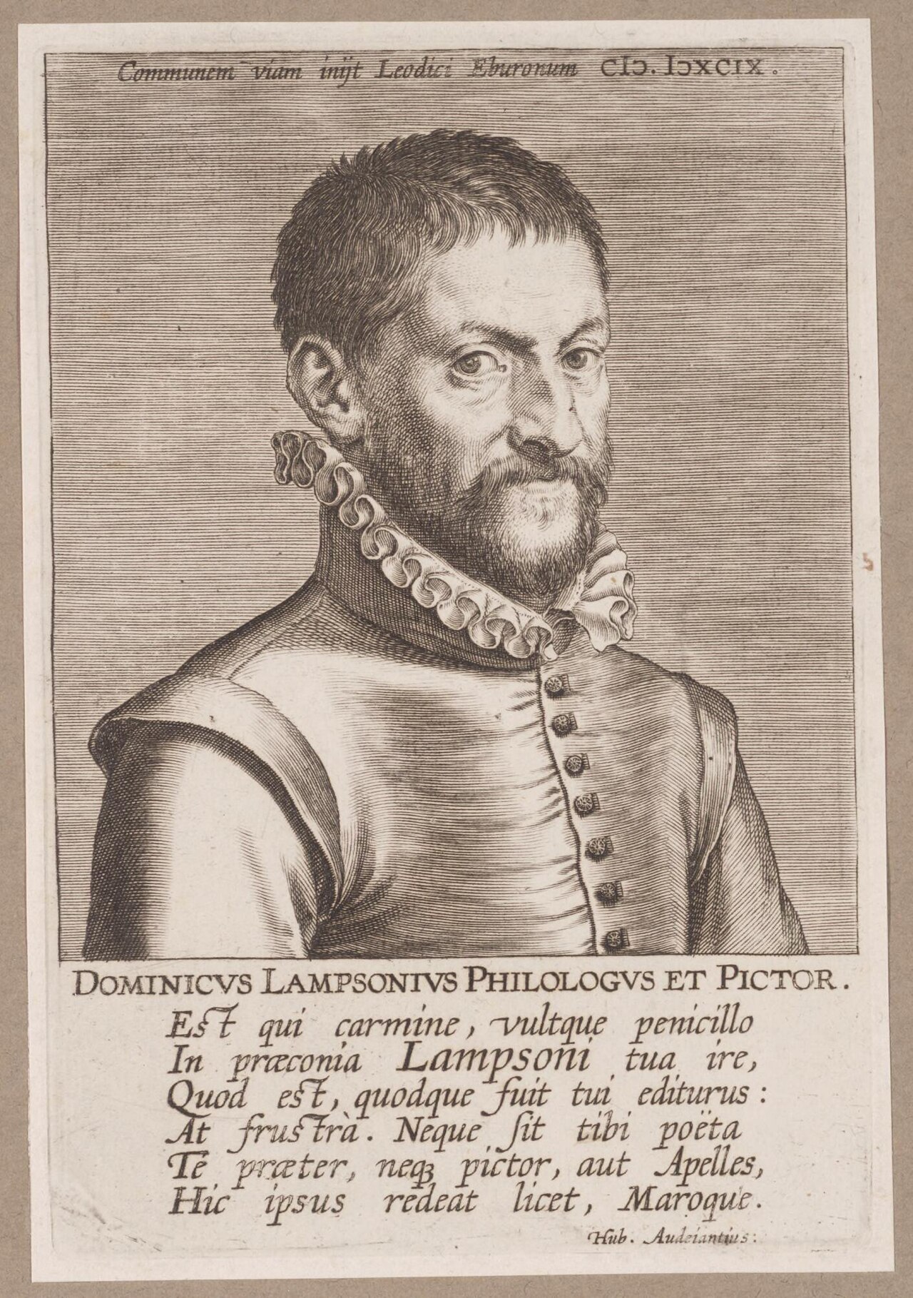 Portrait of Dominicus Lampsonius