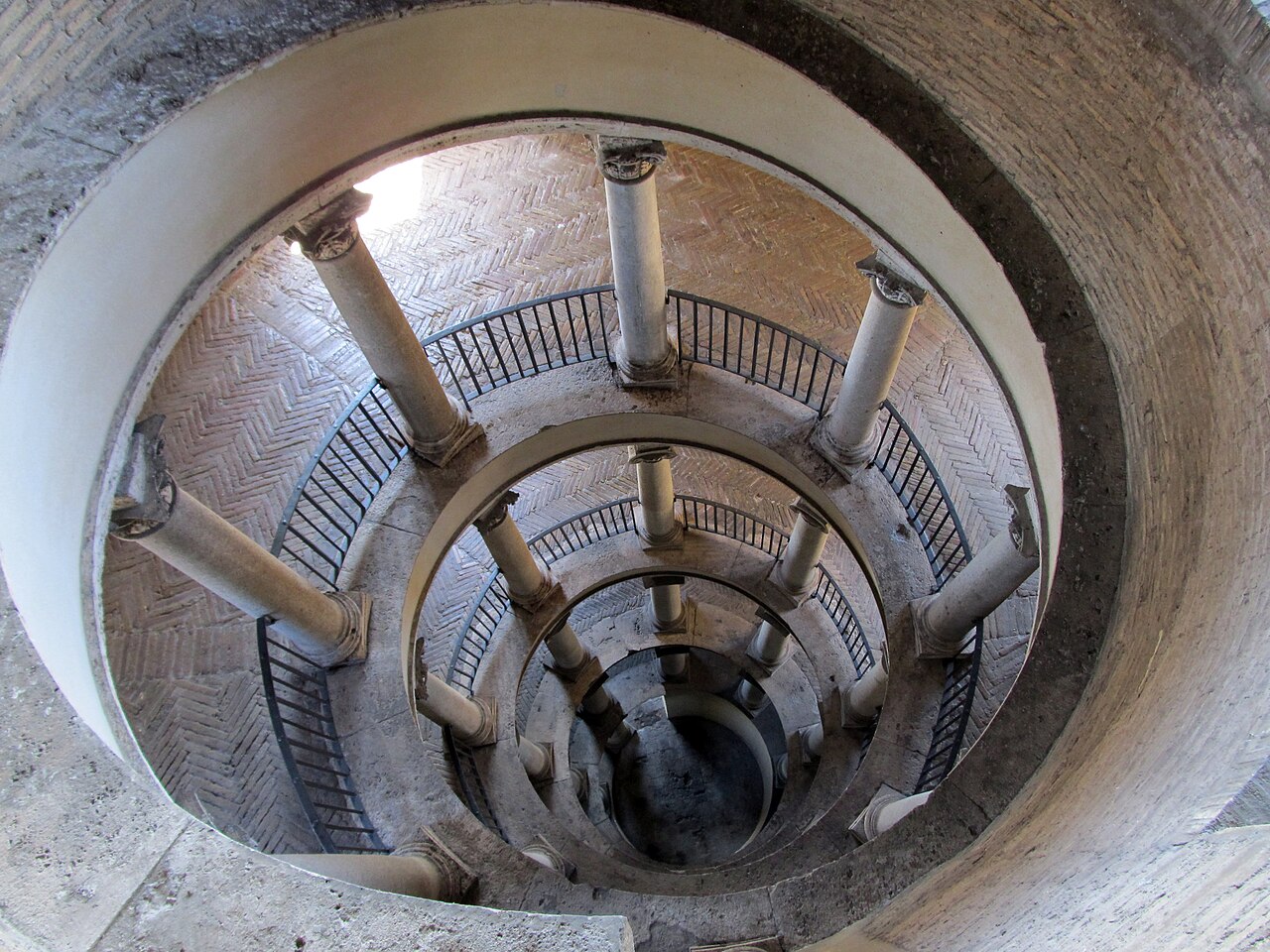 1505 Bramante staircase by Donato Bramante