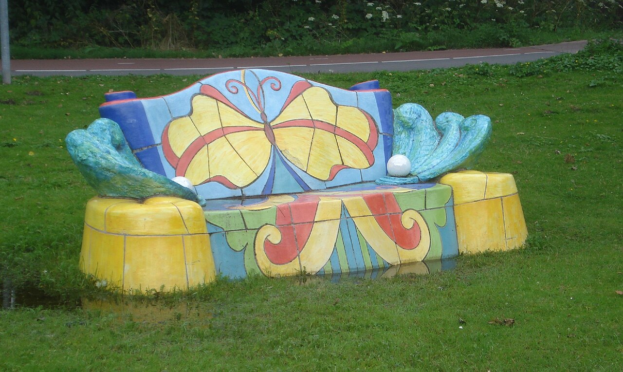 Butterfly Bench by Dora Dolz