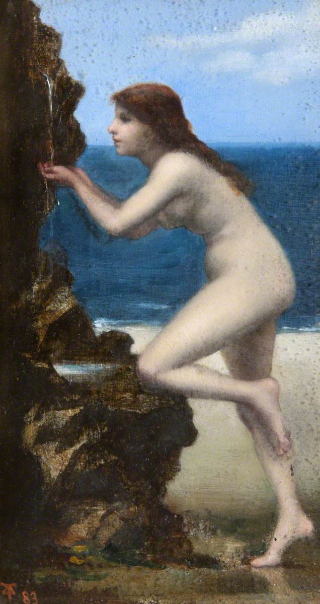 A Nude Girl at a Spring by the Sea by Dorothy Tennant