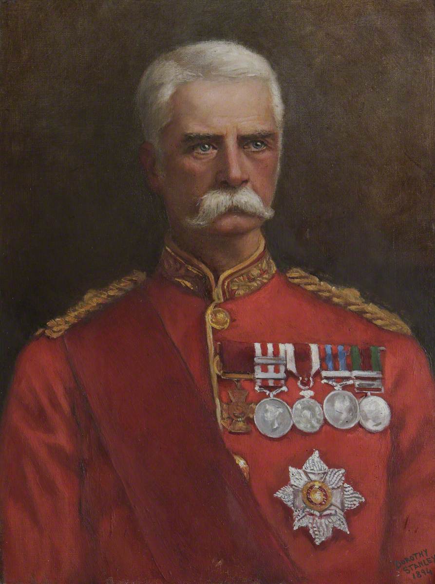 Lt - Gen. Sir James Hills-Johnes, GCB, VC (1833 - 1919) by Dorothy Tennant