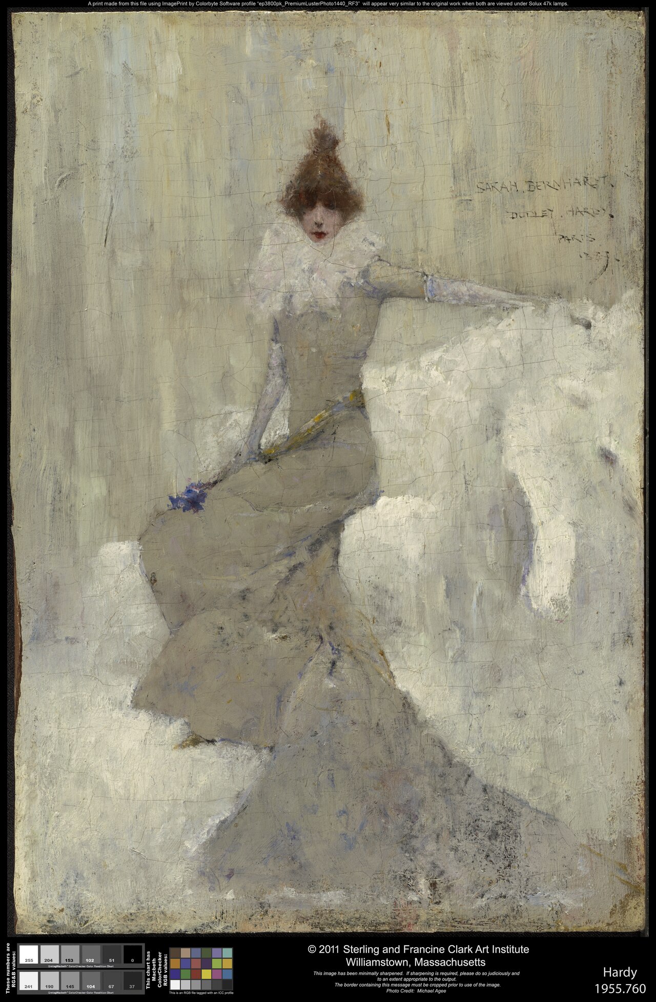 Sarah Bernhardt by Dudley Hardy