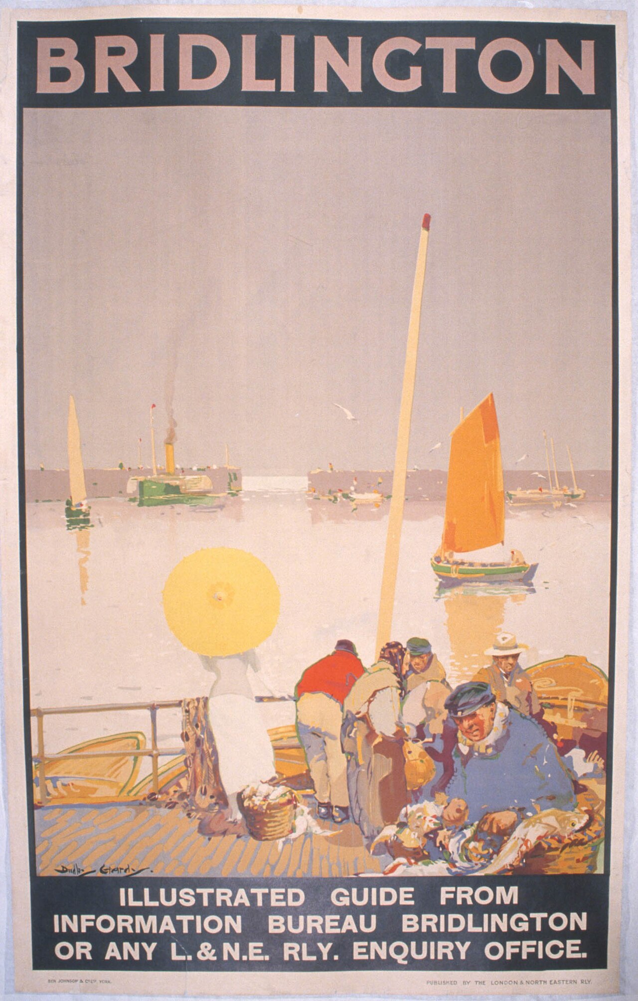 Vintage poster for Bridlington by Dudley Hardy
