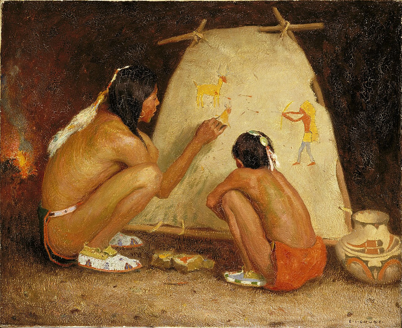 Indian Painter by E. Irving Couse
