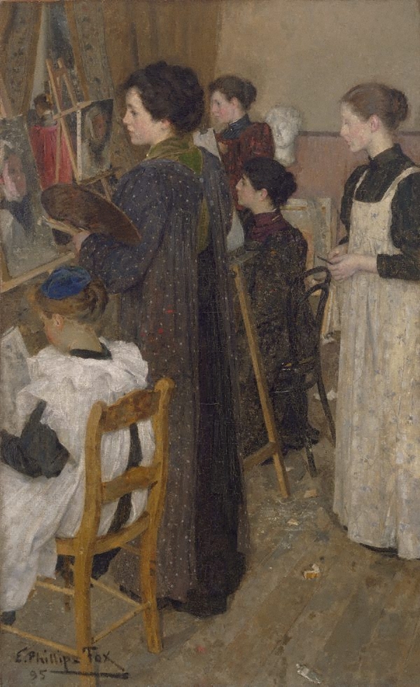 Art students by E. Phillips Fox