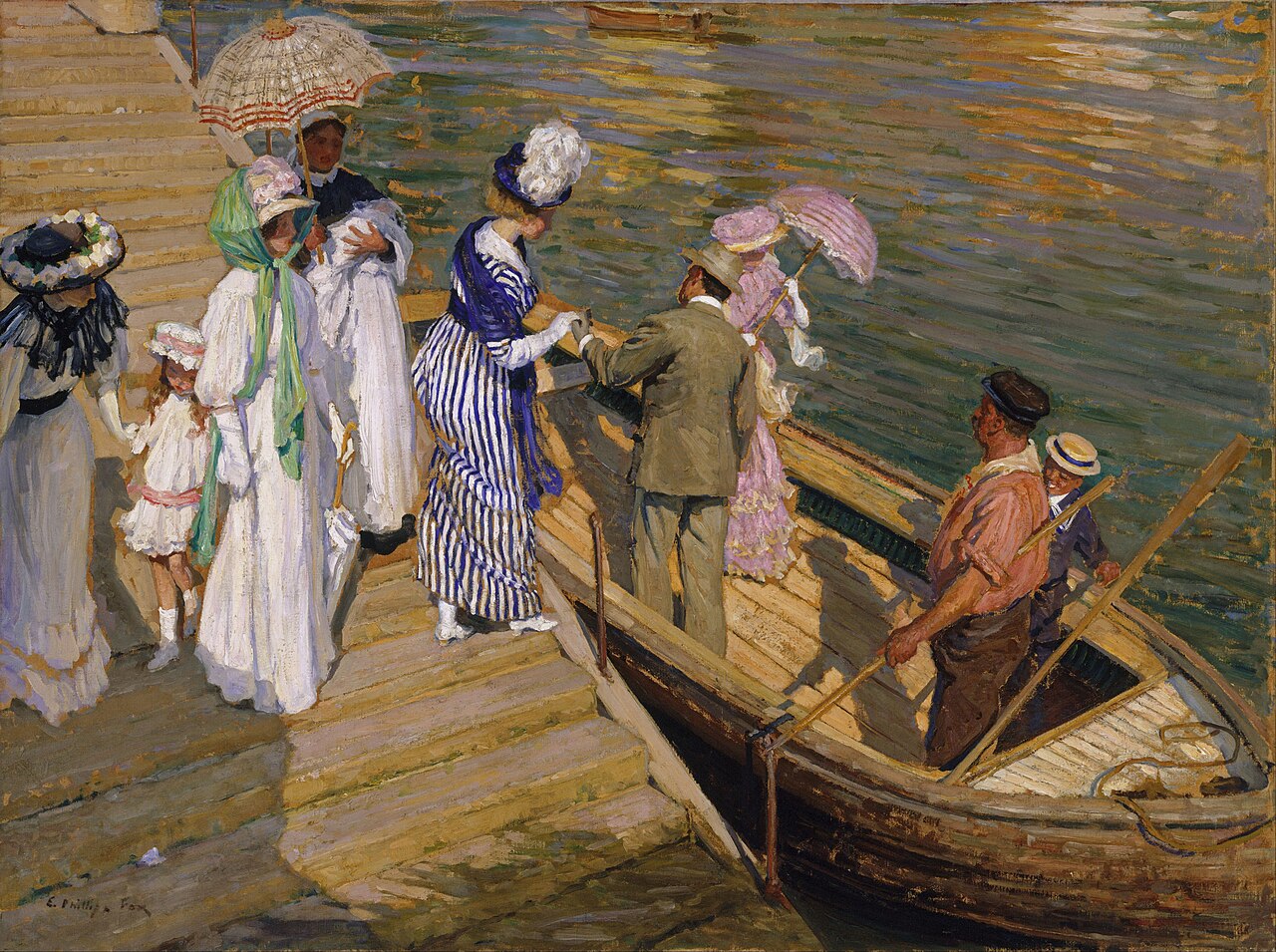 The ferry by E. Phillips Fox