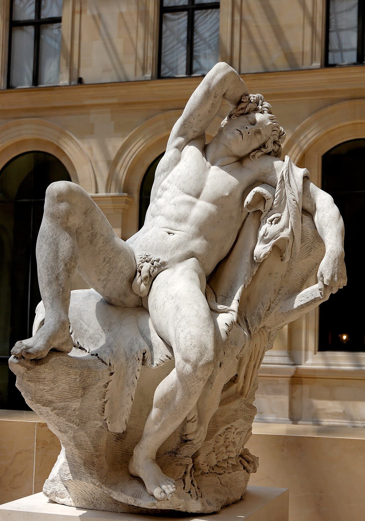 Sleeping satyr by Edme Bouchardon
