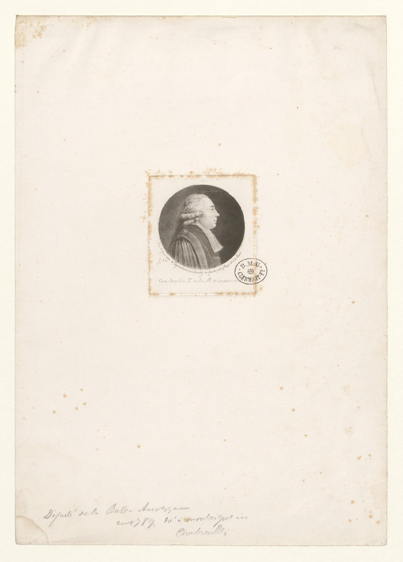 Constantin T. de la Maisonneuve BOYER 1283 by Edme Quenedey des Ricets