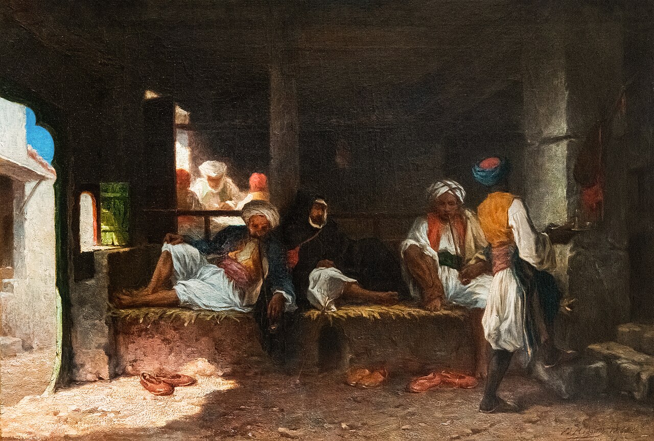 Edmond Hédouin - Café à Constantine by Edmond Hédouin