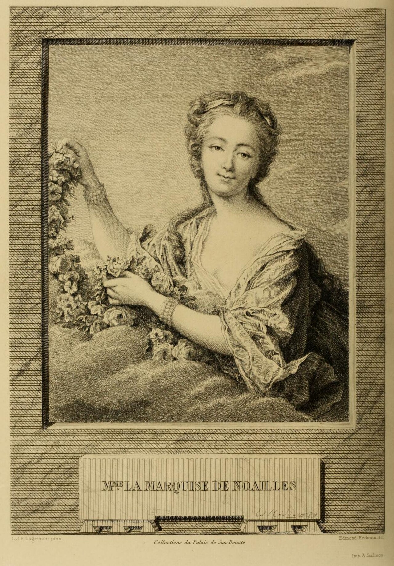 Portrait of Mme la Marquise de Noailles by Edmond Hédouin