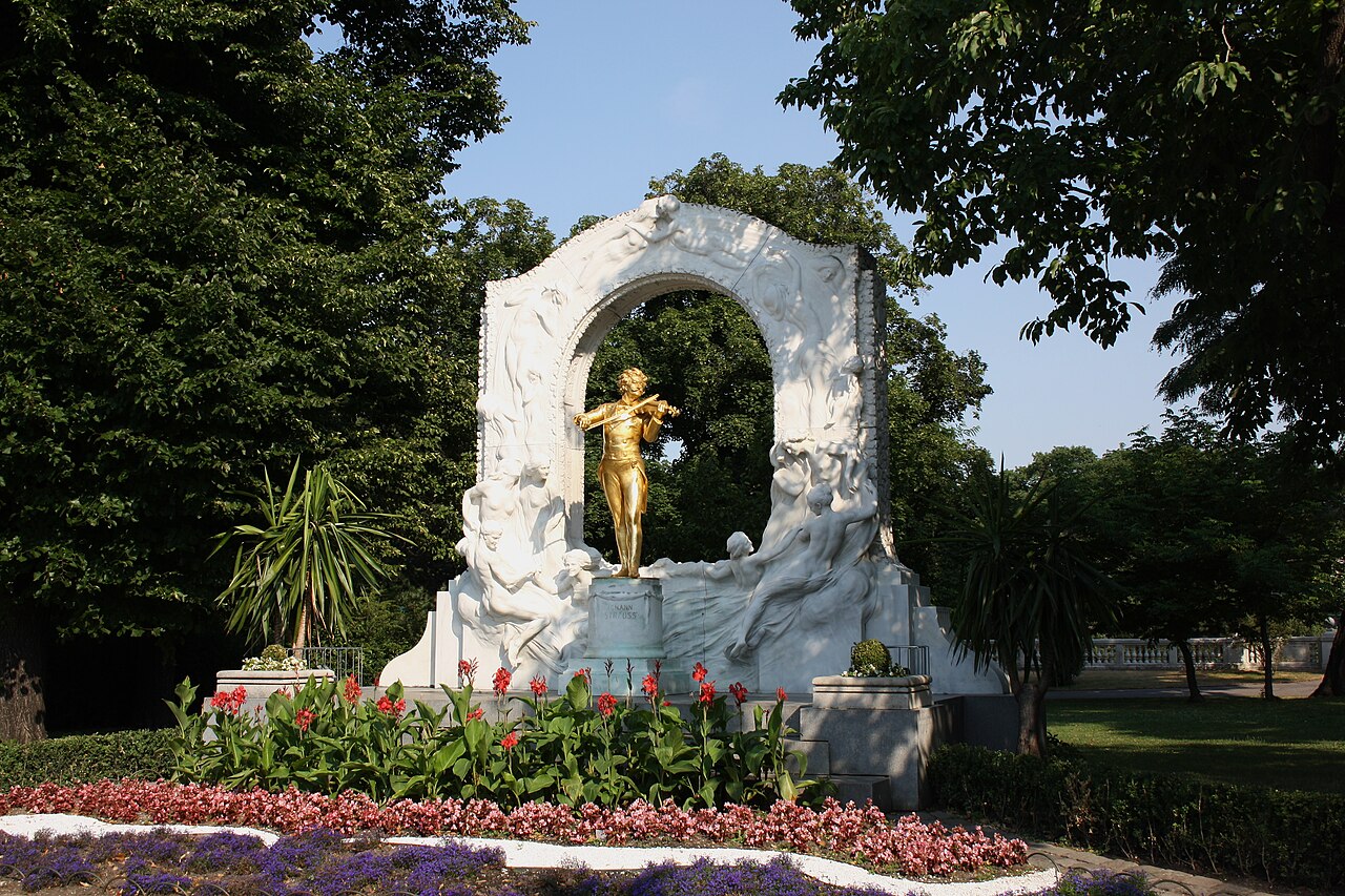 Monument to Johann Strauss II by Edmund von Hellmer