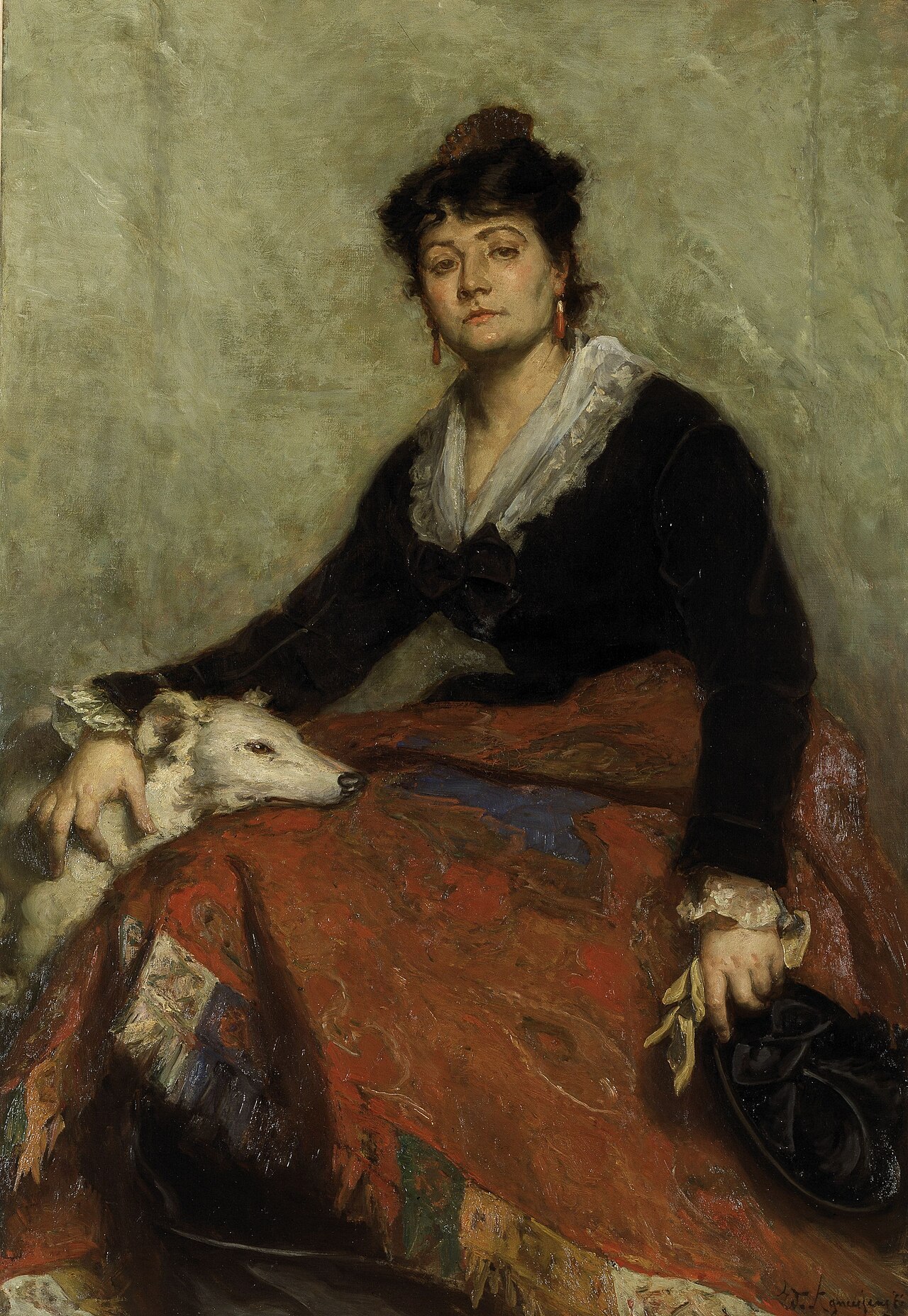 Portrait of Diana Vernon by Edouard Agneessens
